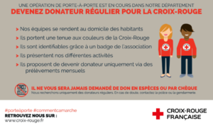 Campagne Croix-Rouge en porte à porte