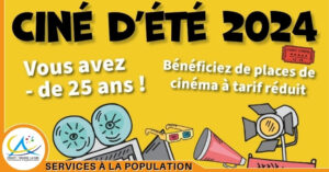 Permanences en mairie                           Retrait ticket Ciné d&rsquo;été